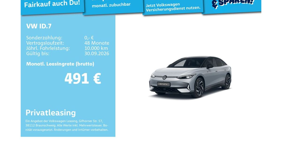 VW ID.7 11.993 km 48.991 &euro; Mannheim 68309