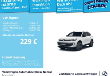 VW Tiguan 16.879 km 34.991 &euro; Mannheim 68309