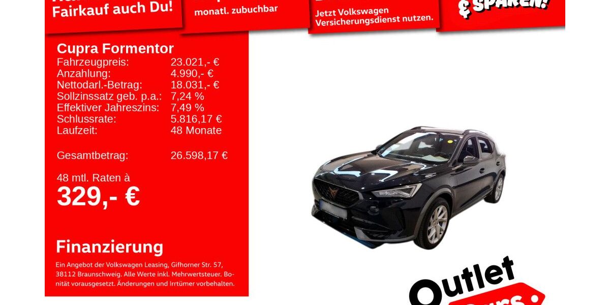 Cupra Formentor 69.351 km 22.791 &euro; Weinheim 69469