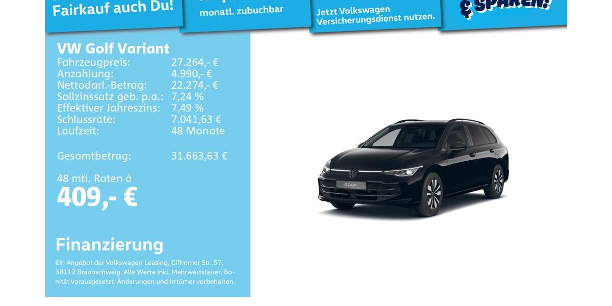 VW Golf 24.832 km 26.991 &euro; Mannheim 68309